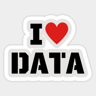 I Love Data Sticker